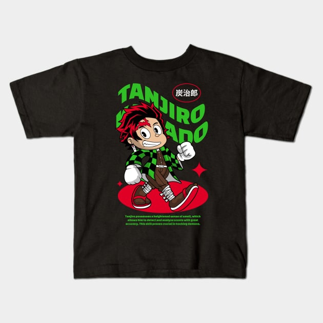 Tanjiro Kids T-Shirt by Harrisaputra